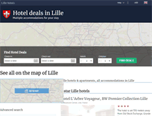 Tablet Screenshot of hotelsinlille.com